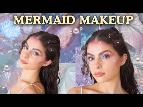 Mermaid Makeup Tutorial 🌊🐚 | Easy Halloween Look
