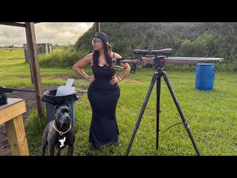 Miami Chick Snaps Long-Range Shots With Big Calibers🔥