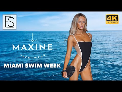 Miami Swim Week s2023 MAXINE YACHT WEAR FULL show 4K UHD | Sustainable Swimwear | Bikini | Monokini