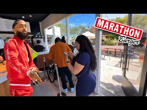 Miami✈️ To Marathon Burger Nipsey Hussle Restaurant