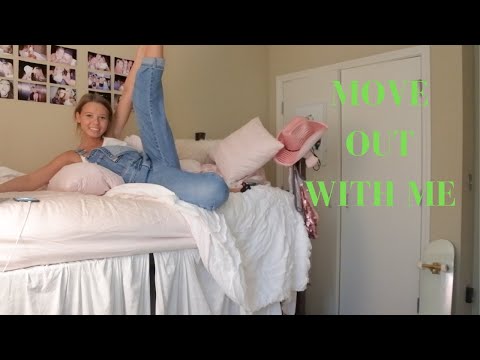 MOVING OUT OF MY DORM | Kaylee Baker