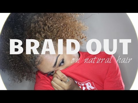 My Heatless Naturally Curly Hair Braid Out! ☯ | Bri Hall