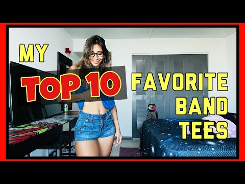 My TOP 10 Favorite Band Tees