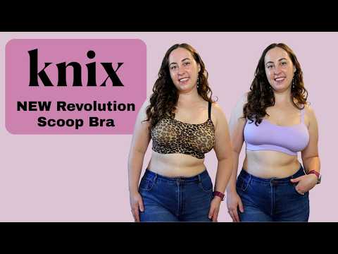 NEW Knix Revolution Scoop Bra Review + Try On Haul | Size 34G
