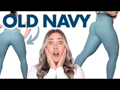 NEW OLD NAVY LEGGING TRY ON REVIEW / EXTRA HIGH WAISTED POWERLITE LYCRA ADAPTIV 7/8 LENGTH HAUL