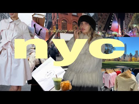 NEW YORK VLOG ( thrift with me & try on )