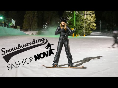 Night Boarding🏂 in Fashion Nova!