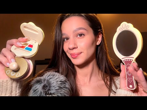No Talking Wooden ASMR / Makeup and haircut🪵 Triggers for your deep sleep and tingles ✨
