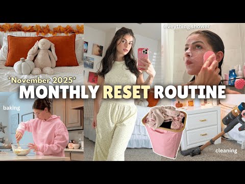 November Reset ✨ Monthly Reset Routine for a Fresh Start