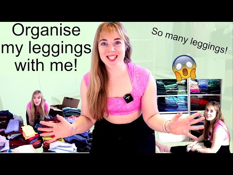 Organise My 500+ Leggings With Me! | How To Best Store & Display Leggings! | Hang Out With Me!