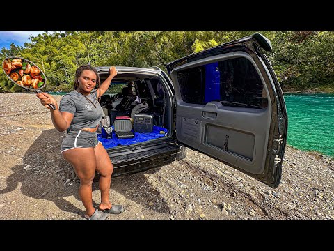 OUTDOOR COOKING IN THE BACK OF MY TRUCK – Majestic River Setting