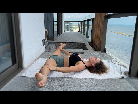 Outdoors Stretching. Chebyjane