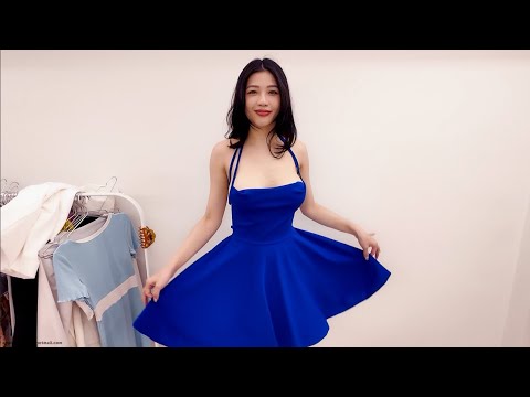 Outfit Appreciation: Blue Dress｜服裝賞析：藍色洋裝｜의상 감상: 블루 드레스｜衣装鑑賞：青いドレス｜पोशाक प्रशंसा: नीली ड्रेस
