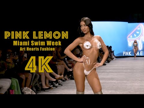 PINK MELON Bikini Fashion show Miami Swim Week Art Hearts Fashion