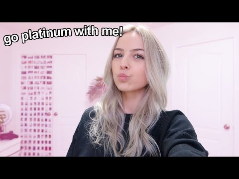 PLATINUM BLONDE HAIR TRANSFORMATION!