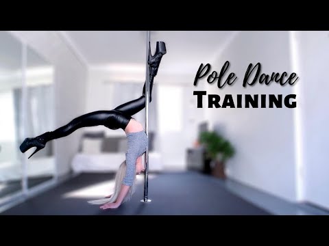 Pole Dance Training in Exotic High Heels – Flexibility, Low Flow & Handstands | Sandra Flow