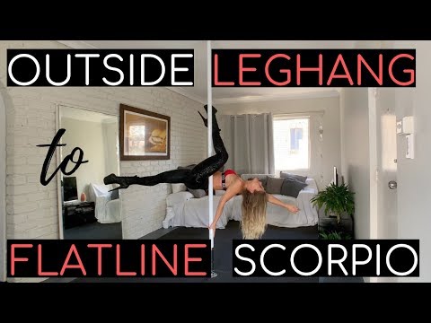 POLE DANCE Transition – Outside Leghang to Flatline Scorpio – Tutorial