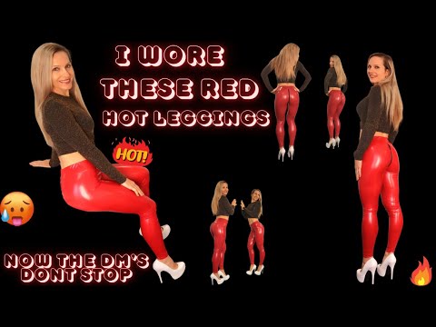 Red Faux Leather Leggings – These are Special