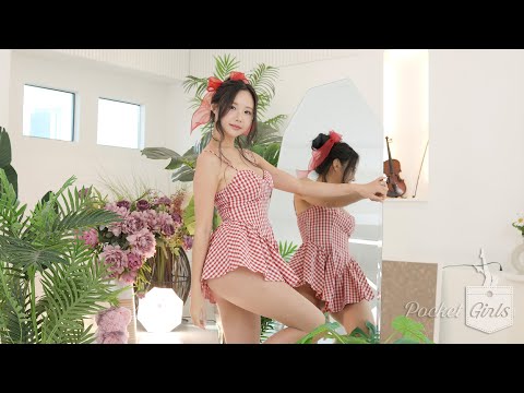 Red Gingham Dress Dance, Habin, Pocket Girls, 하빈, 포켓걸스