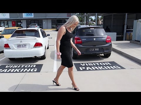 Review Walking Single Sole Pleaser CLASSIQUE-01 Black 4 inch Open Toe Slide On Mule High Heel Shoes