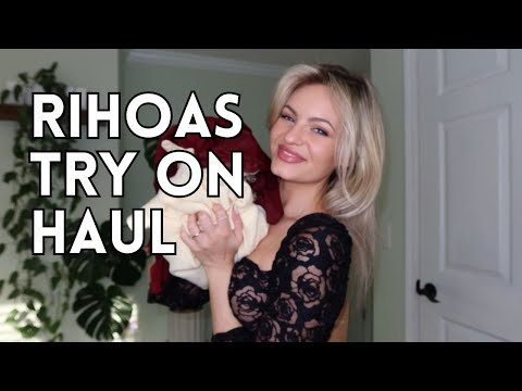 rihoas try on haul | winter clothing haul 2025