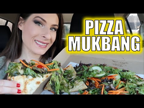 Salad PIZZA MUKBANG Cheat Meal 😋🍕