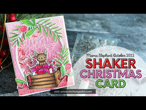 Shaker Christmas Card (Mama Elephant October 2022 Release )