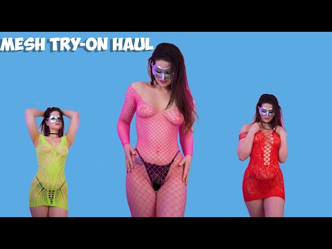 SHEER MESH BODYSUIT TRY ON HAUL VALENTINES DAY