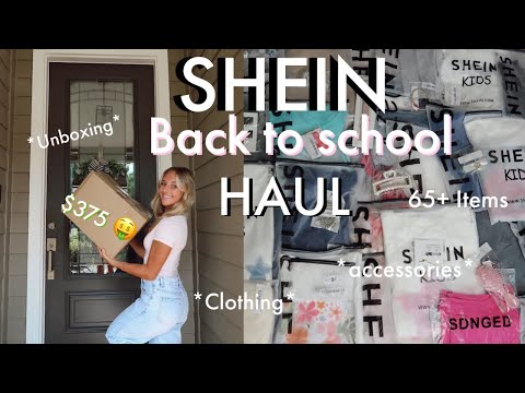 SHEIN BACK TO SCHOOL HAUL 2024! Unbox $350+, 60+ Items, clothes, and accessories with me!