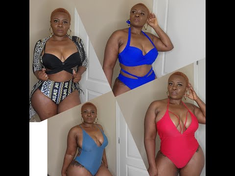 SHEIN BIKINI | Swimware try on HAUL under $20 Summer 2021 L | XL size #bikinihaul #swimwear #plus