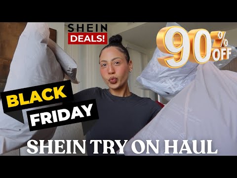 SHEIN BLACK FRIDAY SALE TRY ON HAUL 2025 🛍️  UP TO 90% OFF!!