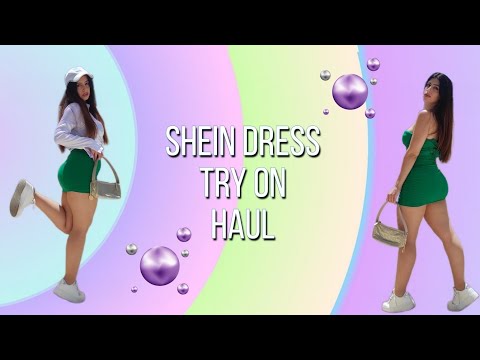 SHEIN Dress Try On | trasparent pantyhose | with vale rovski | sports version [4k]
