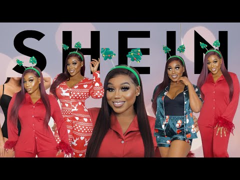 SHEIN | holiday PAJAMAS | TRY- ON HAUL| Tokslaboss
