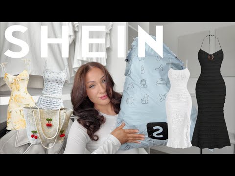 SHEIN TRY ON HAUL SPRING/SUMMER 2025🤍 | *new in* t-shirts, trousers, holiday dresses & accessories