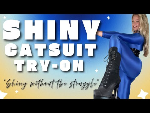 Shiny Catsuit Try-On | Spandex, PVC & More