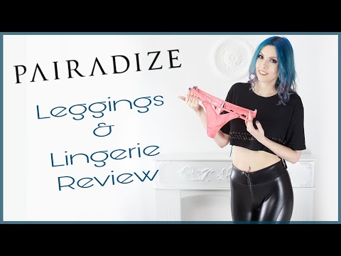 Shiny Leather Leggings & Lingerie by Pairadize 🖤
