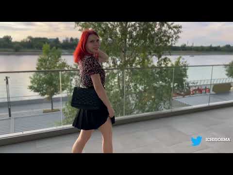 Shiny Tights outdoors~ Walking in heels and pantyhose at the shopping mall~Ichigo Ema