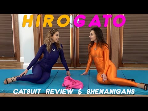Showing Off Our Shiny Latex Hirogato Catsuits