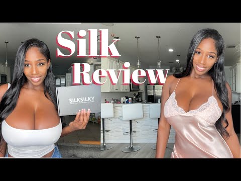 Silk Nightwear  w/Silk Silky Unboxing and Try on Haul @ellietheempress