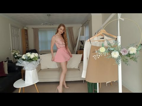 Silk Top and skirt Try on