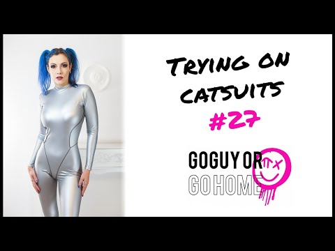 Silver PU Catsuit – Xtra Clubwear by GoGuy Clothing PVC (no latex)