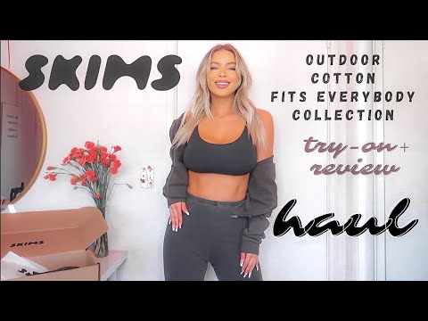 SKIMS TRY-ON HAUL | Fits Everybody, Outdoor, + Cotton Collection