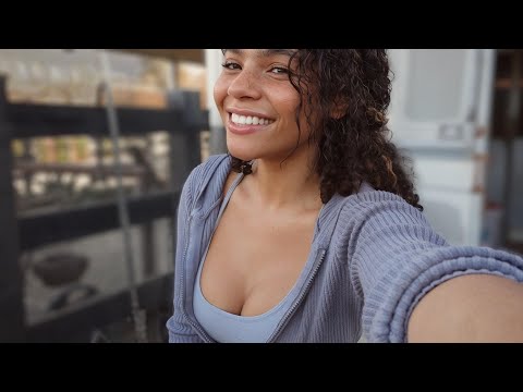 Slow Morning Routine | Chickens, Meal Prepping, & Yoga.