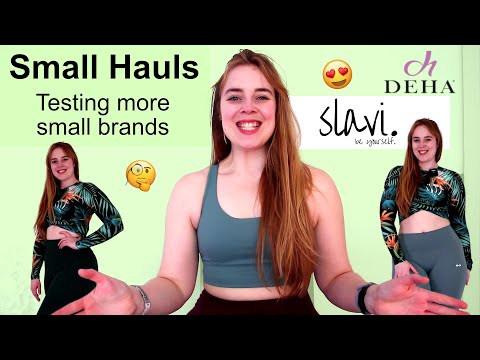 Small Hauls | Testing Small Brands I Found At A Yoga Festival | Try On & Review