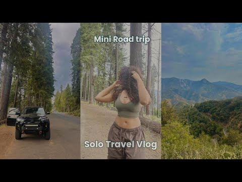 Solo Travel Vlog | (Planning, Sequoia National Park, Road trip, and Exploring)