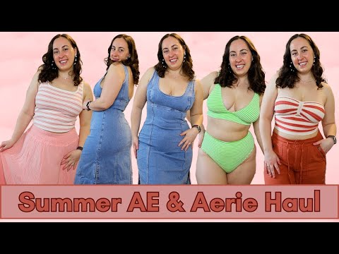 Summer American Eagle and Aerie Try On Haul | Dresses, Skirts, and Bikinis