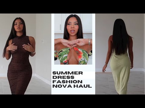 SUMMER DRESS TRY ON HAUL FASHION NOVA | TIANA MUSARRA
