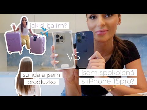 Sundala jsem prodlužko, recenze iPhone 15pro, jak si balím na 2 týdny? | Týnuš Třešničková