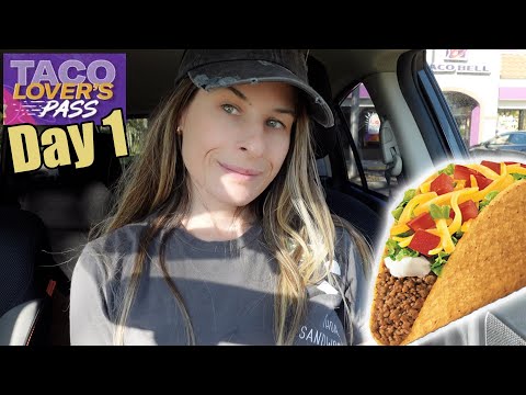 Taco Bell Mukbang Taco Lover's Pass Day 1 of 30 (Life is a Simulation)