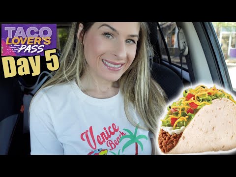 Taco Bell Mukbang: Taco Lover's Pass Day 5 of 30 🌮
